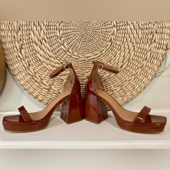 Circus by Sam Edelman Shoes - Circus by Sam Edelman Jardine Brown Block Heel Sandals